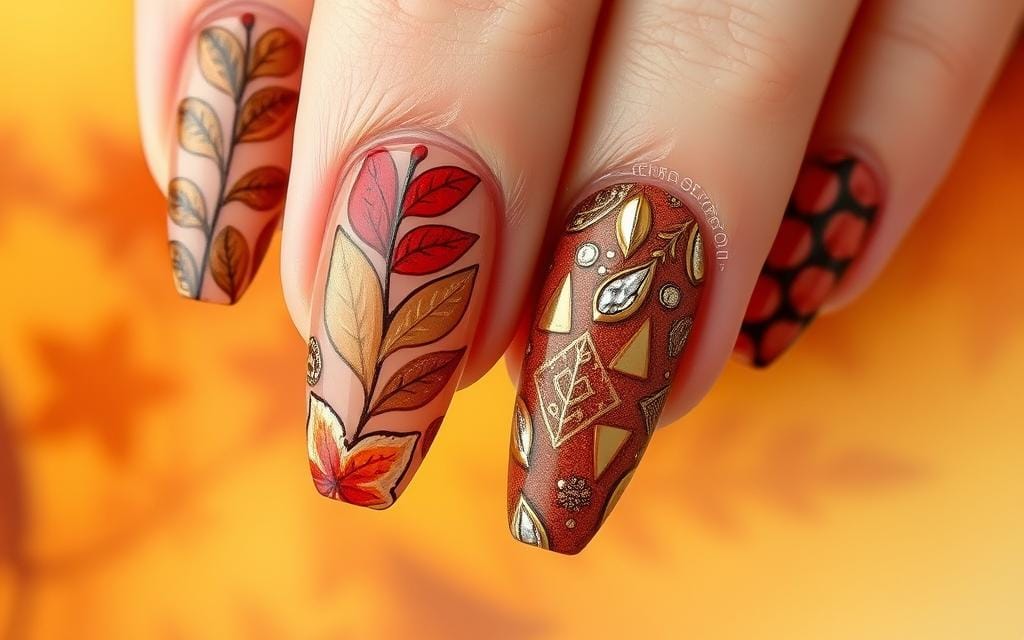 motifs ongles automne 2024